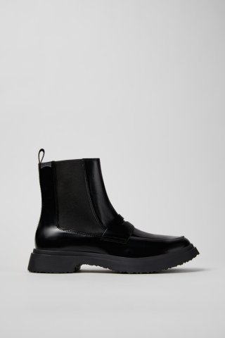 Camper Walden - Schwarzer Herrenhalbstiefel aus Leder. Camper Walden - Schwarzer Herrenhalbstiefel aus Leder.