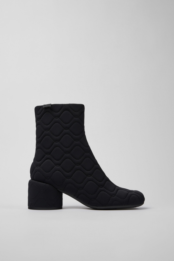Camper Niki - Schwarzer Damenstiefel aus Textil
