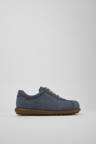 Camper Pelotas - Blauer Damenschuh aus Nubukleder