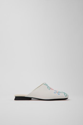 Camper Twins - Weiße Ledersandalen für Damen. Camper Twins - Weiße Ledersandalen für Damen.