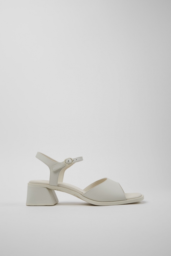 Camper Kora Sandal - Weiße Ledersandalen für Damen.