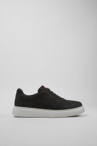 Camper Runner K21 - Grauer Herrensneaker aus Nubukleder.