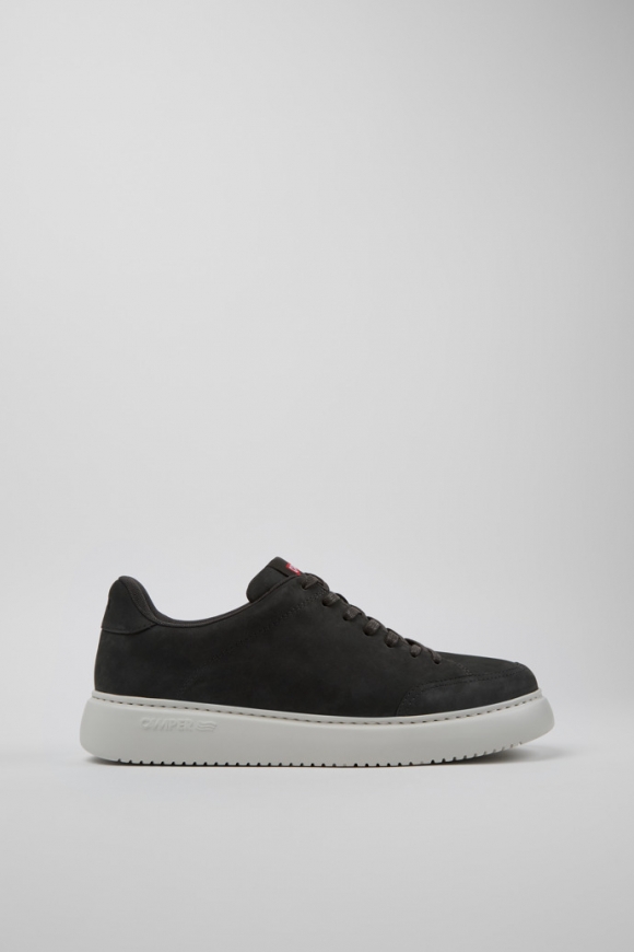Camper Runner K21 - Grauer Herrensneaker aus Nubukleder.