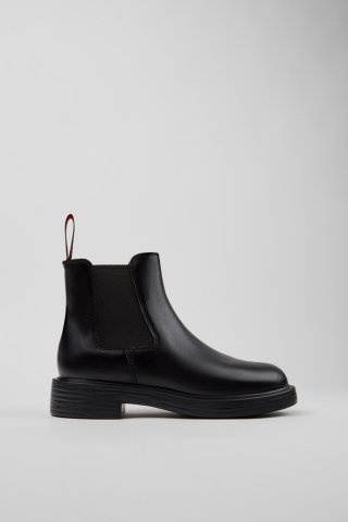 Camper Dean - Schwarze Lederstiefeletten für Damen. Camper Dean - Schwarze Lederstiefeletten für Damen.