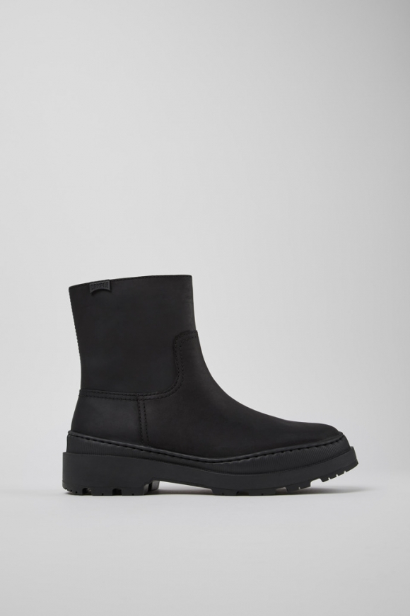 Camper Brutus Trek MICHELIN - Schwarzer Damenstiefel aus Nubukleder