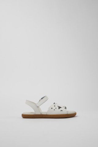 Camper Twins - Weiße Ledersandalen Camper Twins - Weiße Ledersandalen
