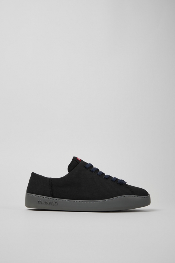 Camper Peu Touring - Schwarzer Herrensneaker aus Recycling-PET.