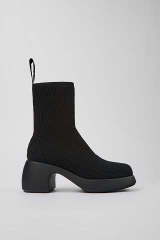 Camper Thelma - Schwarze Damenstiefel aus Textil Camper Thelma - Schwarze Damenstiefel aus Textil