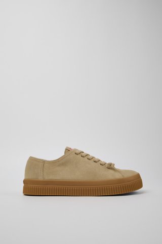 Camper Peu Roda - Beige Herrensneaker aus Nubukleder.