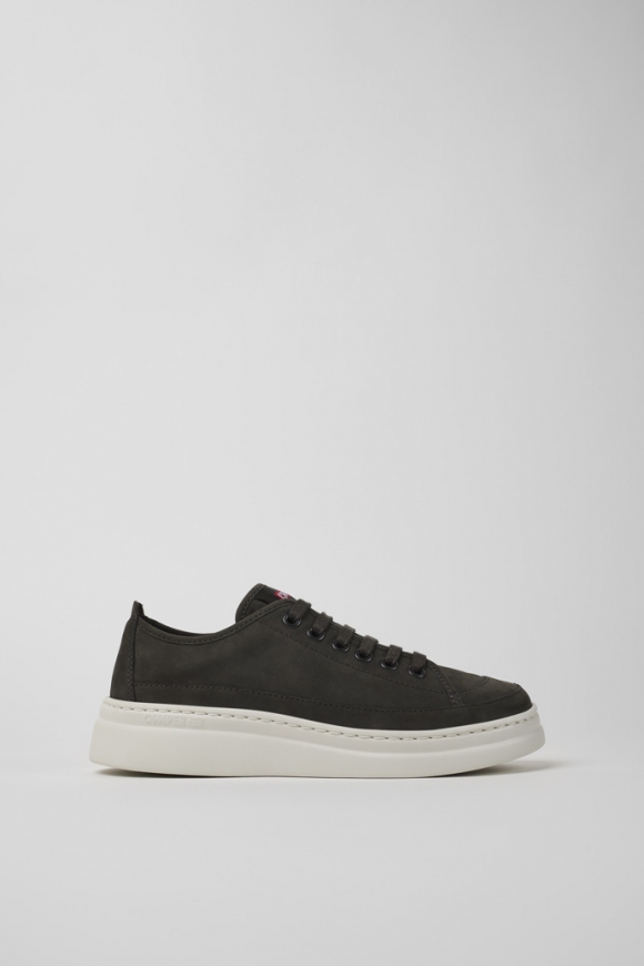 Camper Runner Up - Grauer Ledersneaker für Damen