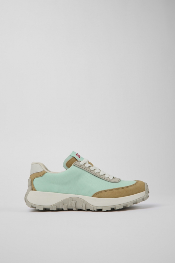 Camper Drift Trail VIBRAM - Blauer Damensneaker aus Textil/Nubukleder