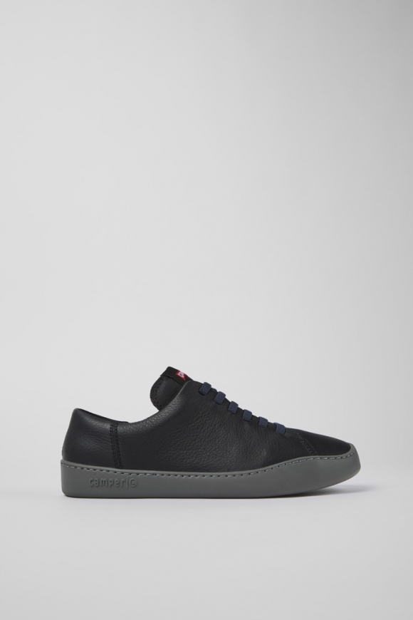 Camper Peu Touring - Schwarzer Herrensneaker aus Leder.