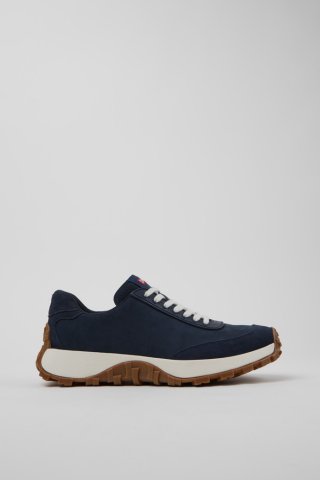 Camper Drift Trail VIBRAM - Blauer Herrensneaker aus Nubukleder und Textil.