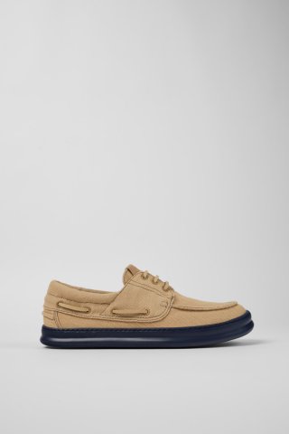 Camper Runner - Beiger Bootsschuh aus Textil für Herren