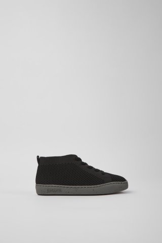 Camper Peu Touring - Schwarze Kinderstiefelette aus Textil
