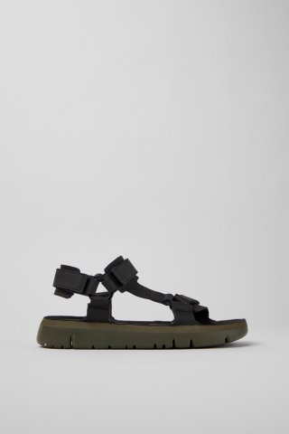 Camper Oruga - Schwarze Herrensandale aus Leder Camper Oruga - Schwarze Herrensandale aus Leder