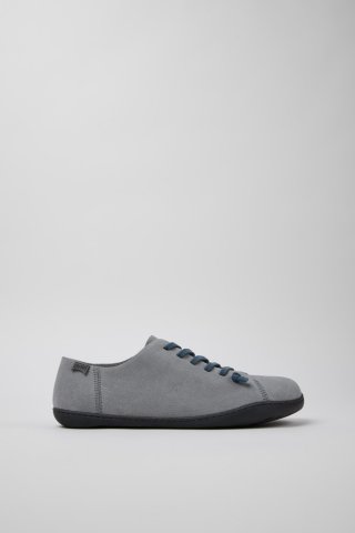 Camper Peu - Grauer Herrenschuh aus Nubukleder.