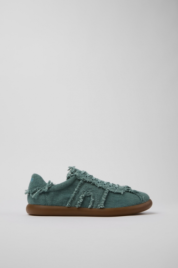 Camper Pelotas Soller - Grüner Herrensneaker aus Bio-Baumwolle.