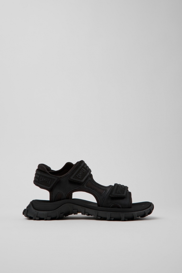 Camper Drift Trail Sandal - Schwarze Ledersandale für Damen.