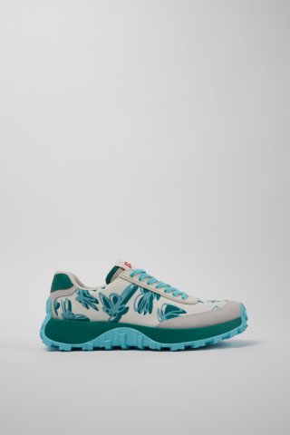 Camper Drift Trail VIBRAM - Mehrfarbige Damensneaker aus Recycling-PET und Nubukleder.