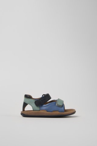 Camper Twins - Mehrfarbige Kindersandalen aus Leder. Camper Twins - Mehrfarbige Kindersandalen aus Leder.