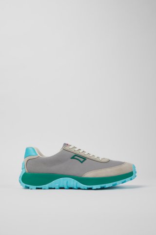 Camper Drift Trail VIBRAM - Mehrfarbiger Herrensneaker aus Recycling-PET und Nubukleder.