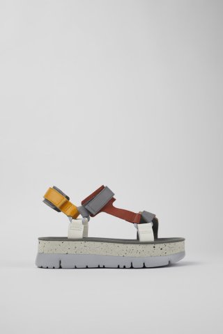 Camper Oruga Up - Mehrfarbige Ledersandalen für Damen Camper Oruga Up - Mehrfarbige Ledersandalen für Damen