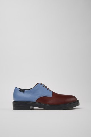 Camper Twins - Mehrfarbiger Herrenschuh aus Leder. Camper Twins - Mehrfarbiger Herrenschuh aus Leder.