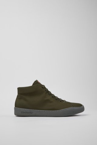Camper Peu Touring - Grüner High-Top-Sneaker aus Textil für Herren. Camper Peu Touring - Grüner High-Top-Sneaker aus Textil für Herren.
