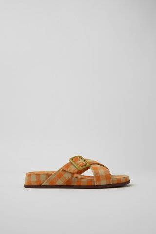 Camper Atonik - Damensandale in Orange und Beige