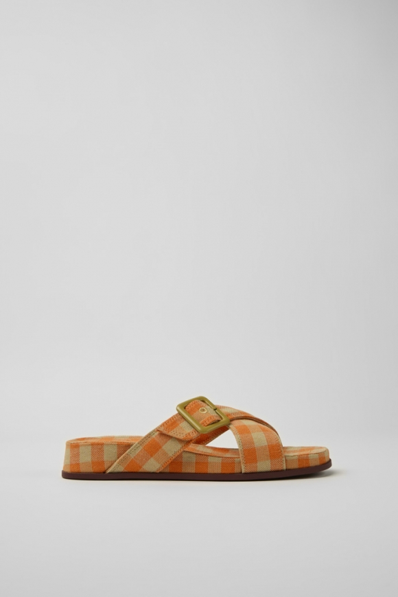 Camper Atonik - Damensandale in Orange und Beige