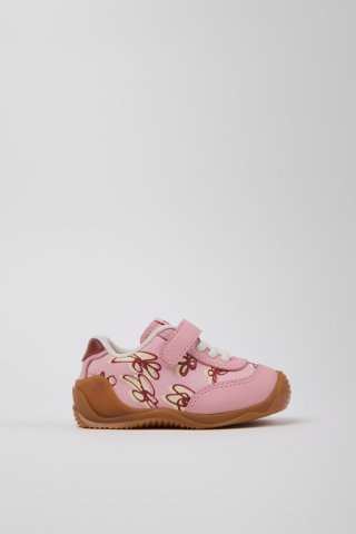 Camper Dadda - Mehrfarbige Kindersneaker aus Leder und Textil. Camper Dadda - Mehrfarbige Kindersneaker aus Leder und Textil.