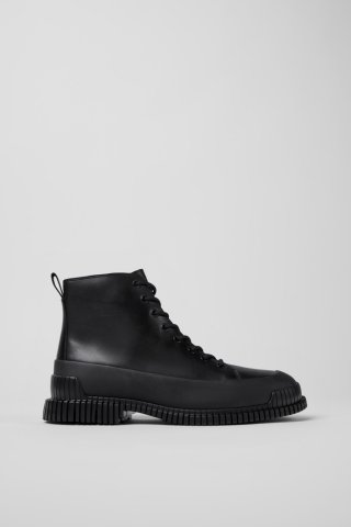 Camper Pix - Schwarzer Herrenhalbstiefel aus Leder. Camper Pix - Schwarzer Herrenhalbstiefel aus Leder.