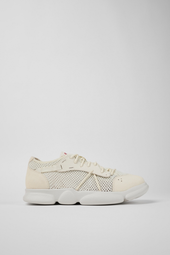 Camper Karst - Weißer Herrensneaker aus Textil