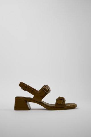 Camper Kora Sandal - Grüne Ledersandalen für Damen. Camper Kora Sandal - Grüne Ledersandalen für Damen.