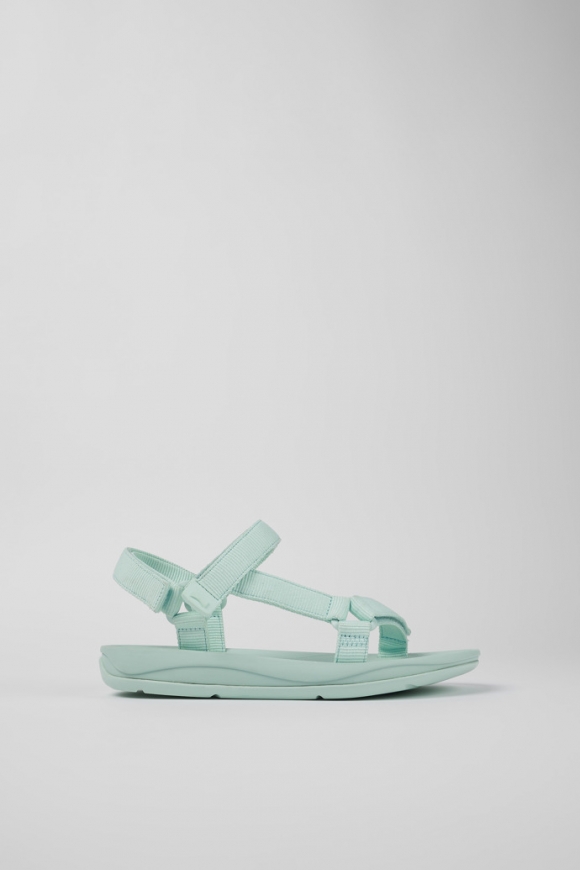 Camper Match - Blaue Damensandalen aus Textil