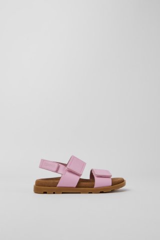 Camper Brutus Sandal - Rosa Mädchensandale aus Leder Camper Brutus Sandal - Rosa Mädchensandale aus Leder