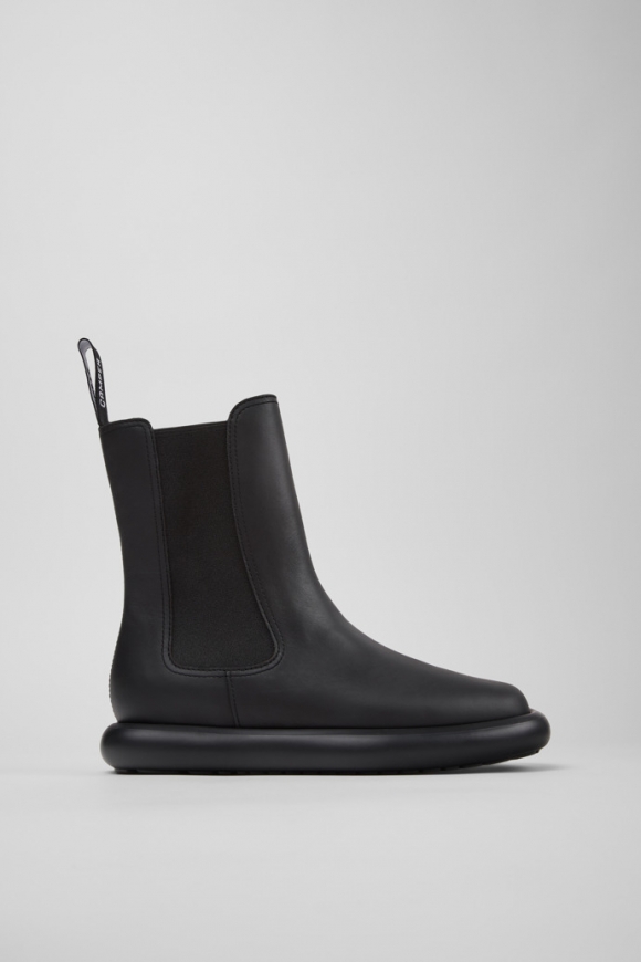 Camper Onda - Schwarze Lederstiefelette für Damen.