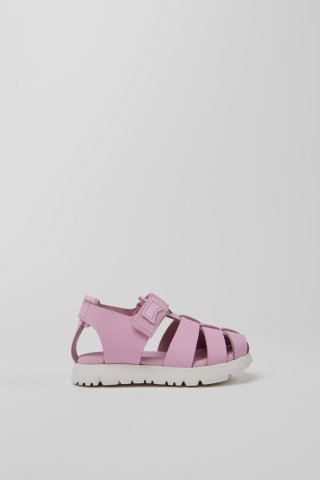 Camper Oruga - Rosa Sandale aus Leder und Textil Camper Oruga - Rosa Sandale aus Leder und Textil