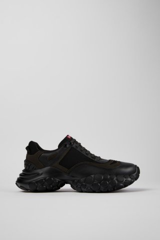 Camper Pelotas Mars - Schwarzer Herrensneaker aus Textil/Leder