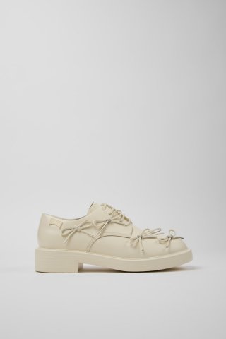 Camper Dean - Weißer Frauenschuh aus Leder. Camper Dean - Weißer Frauenschuh aus Leder.