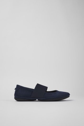 Camper Right Nina - Hellblauer Ballerina aus Nubukleder für Damen. Camper Right Nina - Hellblauer Ballerina aus Nubukleder für Damen.