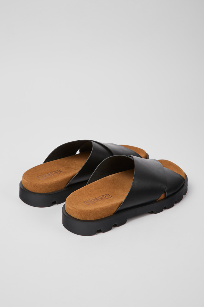 Camper Brutus Sandal - Schwarze Damensandale aus Leder