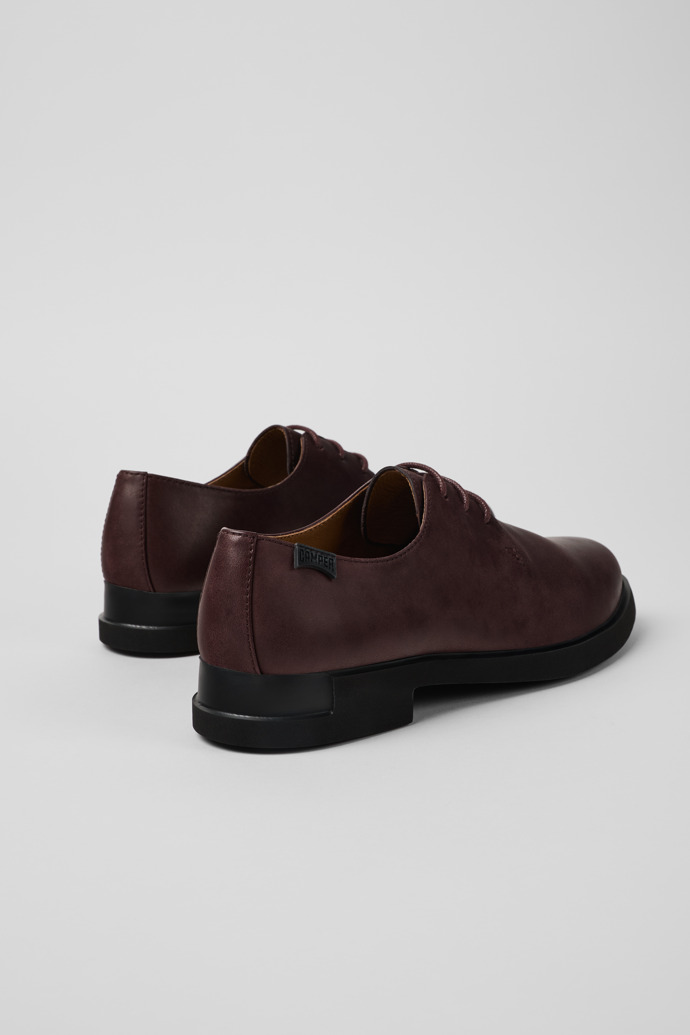 Camper Iman - Weinroter Damenschnürschuh aus Leder