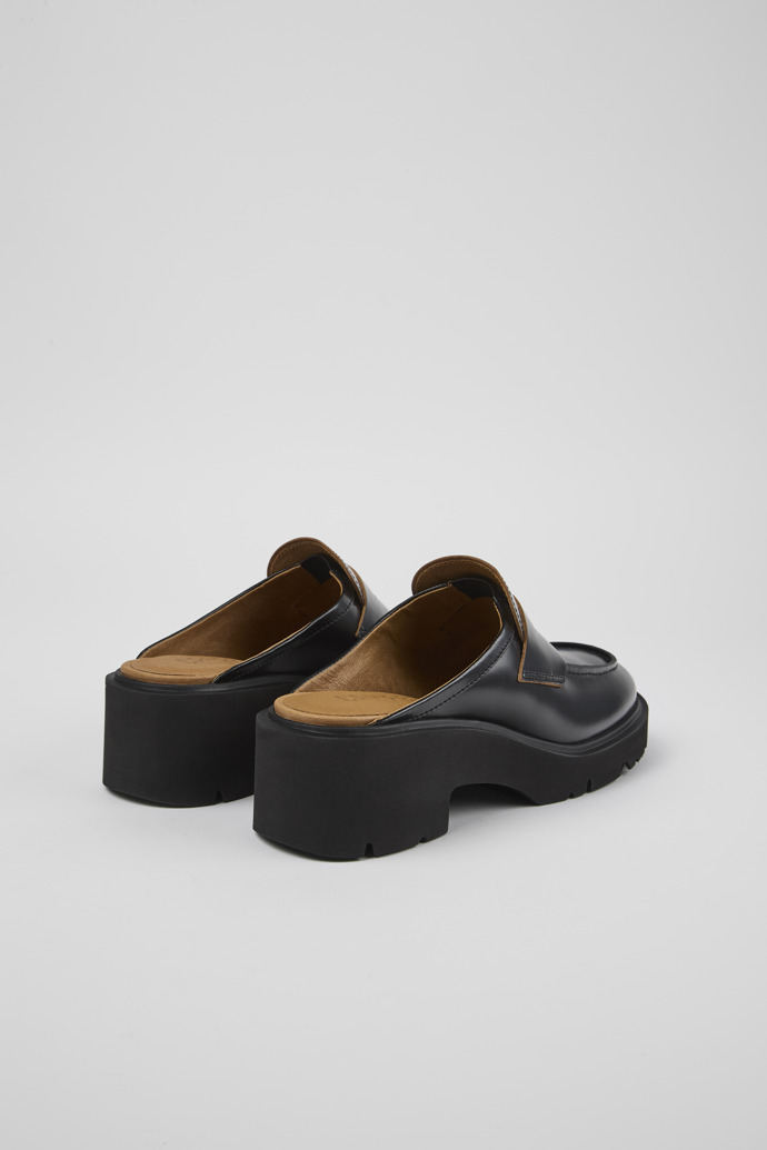 Camper Milah - Schwarze Lederclogs für Damen