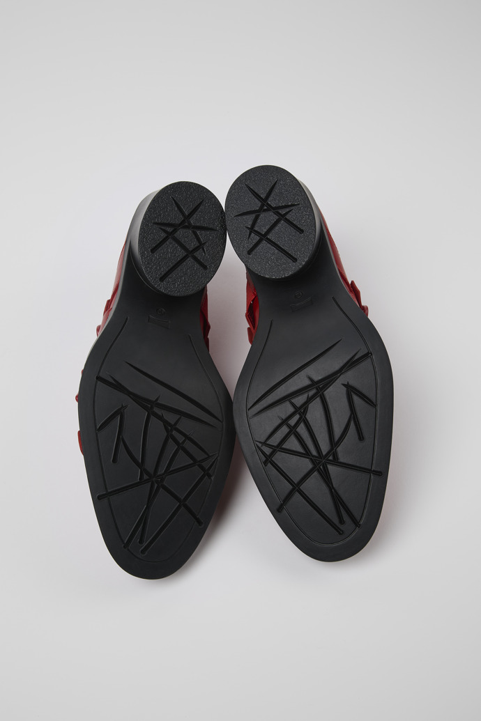 Camper Twins - Roter Lederschuh für Damen