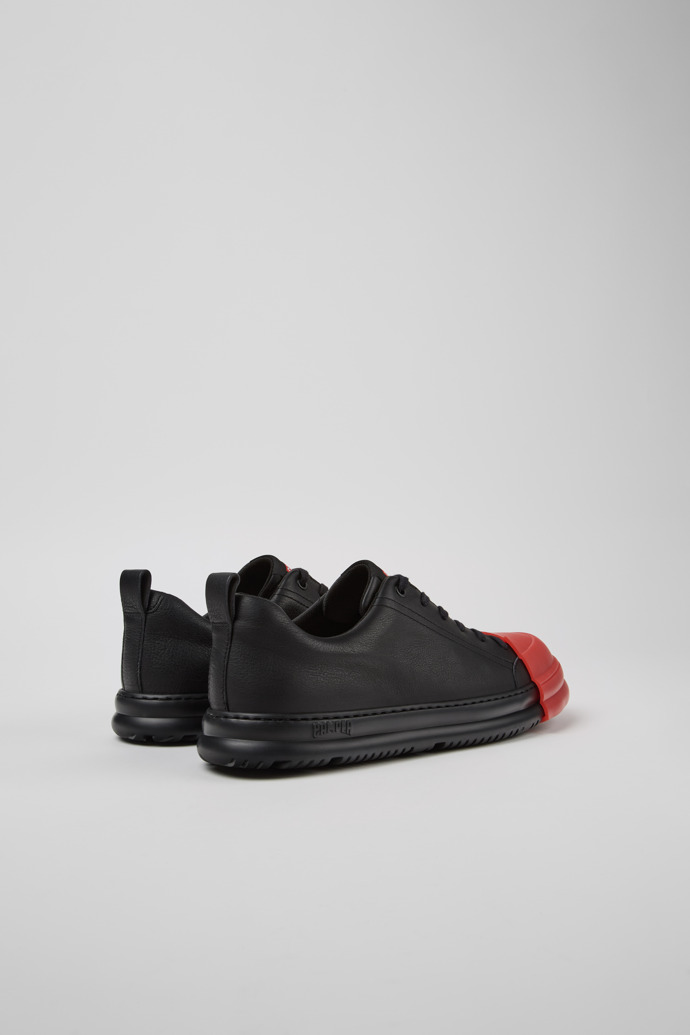 Camper Junction Runner - Schwarzer Herrensneaker aus Leder.