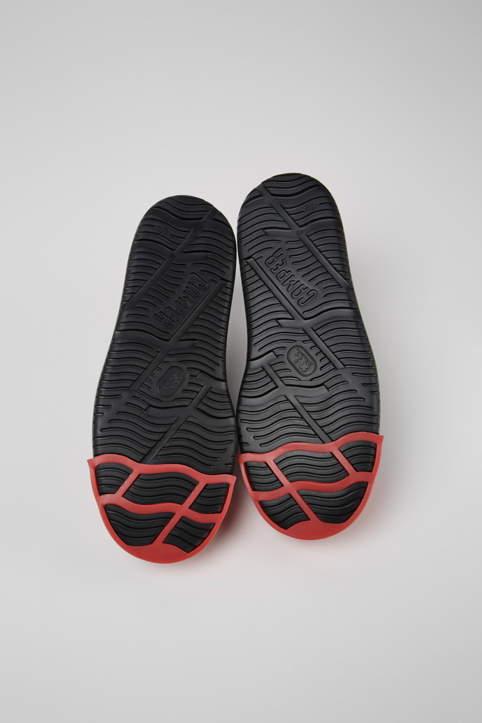 Camper Junction Runner - Schwarzer Herrensneaker aus Leder.