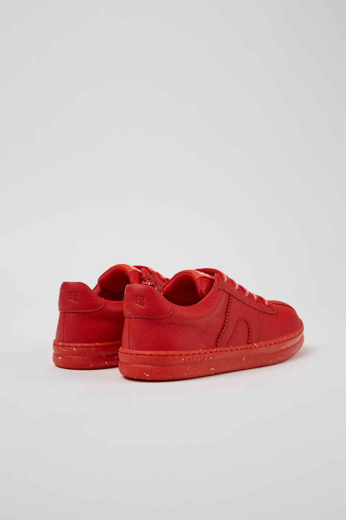 Camper Runner - Roter Kindersneaker aus Leder.