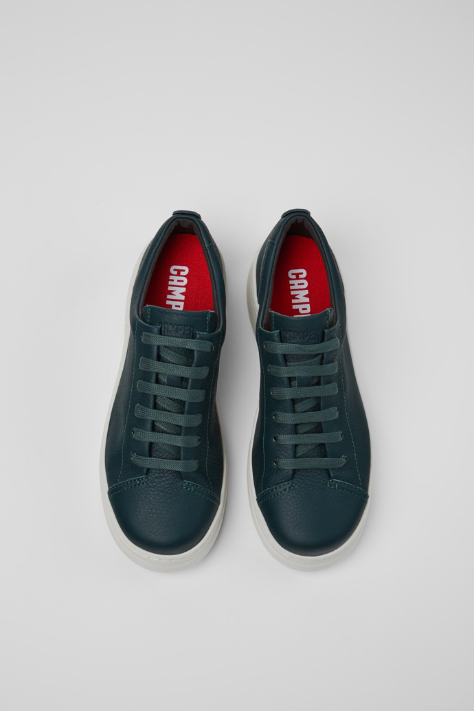 Camper Runner Up - Grüne Ledersneaker für Damen